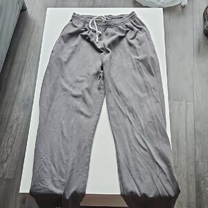 Brandy Melville Comfy Cozy Dark Gray Track Pants Pull String Waist